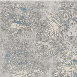 HomeRoots 4' Blue Abstract Dhurrie Area Rug - Modern Artistry Meets Plush Comfort for Your Home Décor 4' X 6' 390529