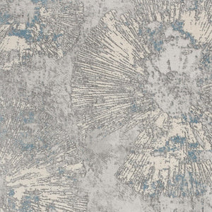 HomeRoots 4' Blue Abstract Dhurrie Area Rug - Modern Artistry Meets Plush Comfort for Your Home Décor 5' X 8' 390530