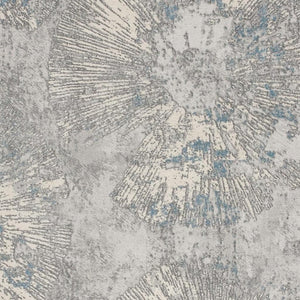 HomeRoots 4' Blue Abstract Dhurrie Area Rug - Modern Artistry Meets Plush Comfort for Your Home Décor 5' X 8' 390530