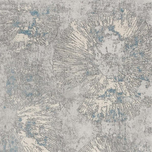 HomeRoots 4' Blue Abstract Dhurrie Area Rug - Modern Artistry Meets Plush Comfort for Your Home Décor 7' X 10' 390531