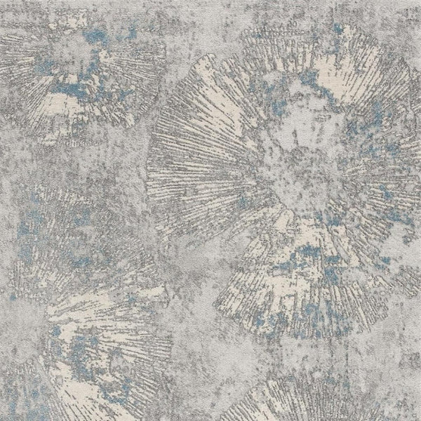 HomeRoots 4' Blue Abstract Dhurrie Area Rug - Modern Artistry Meets Plush Comfort for Your Home Décor 7' X 10' 390531