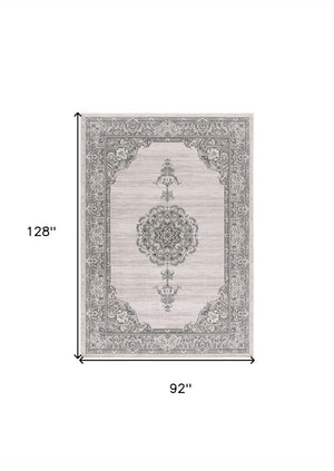 HomeRoots 8' Cream Oriental Area Rug - Timeless Elegance for Living Rooms, Dining Areas, or Bedrooms Decor 8' x 11' 390591
