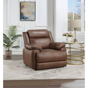 English Elm Worthington Dark Brown Padded Armchair with Pillowtop Arms and Foam Cushions for Cozy Relaxation and Style B062P354059