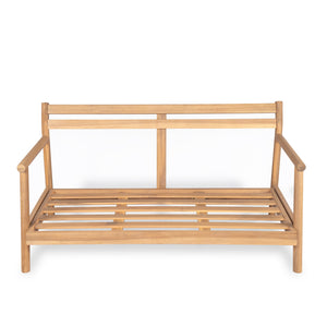 English Elm Christopher Knight Home® - Patio Acacia Wood Loveseat Sofa With Water-Resistant Cushions For Durable Outdoor Comfort N772P262273B