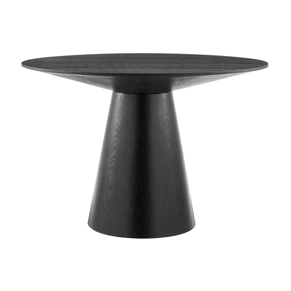 EuroStyle Wesley Round Table in Matte Black