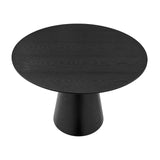 EuroStyle Wesley Round Table in Matte Black