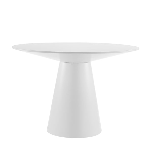 EuroStyle Wesley Round Table in Matte White