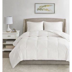 JLA Home True North by Sleep Philosophy - Oversized Premium 550 Fill Power White Down Comforter with Two-Zone Fill, 233TC Cotton Shell, OEKO-TEX certified 96 L x 90 W x 1.5H TN10-0348