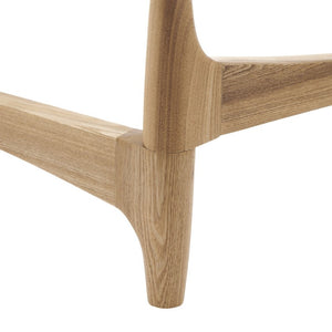 EuroStyle Ledell Tempered Glass Top Coffee Table with FSC Certified Ash Wood Walnut Base Clear / Natural 39076CLR-KIT