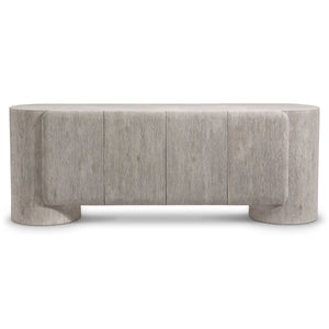 Bernhardt Darrow Oak Entertainment Credenza with Push Open Doors and Cable Management