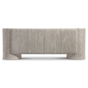 Bernhardt Darrow Oak Entertainment Credenza with Push Open Doors and Cable Management