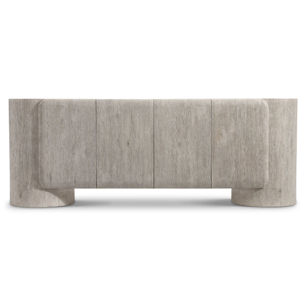 Bernhardt Darrow Oak Entertainment Credenza with Push Open Doors and Cable Management