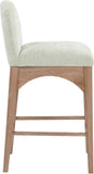 Waldorf Mint Chenille Fabric Stool 390Mint-C Meridian Furniture