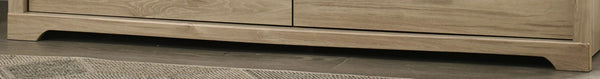 English Elm Elettra Six Drawer Wide Dresser Light Oak Laminate with Matte Black Hardware B2749P413341