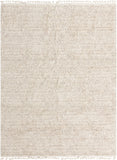 Unique Loom Hygge Shag Misty Machine Made Abstract Rug Ivory, Beige 9' 0" x 12' 2"