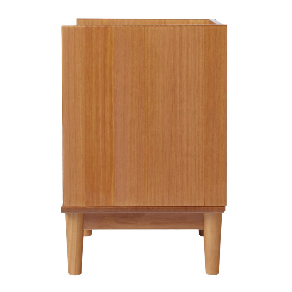 Lee Mid-Century Modern 2-Drawer Nightstand with Sleek Design and Spacious Storage for Every Space