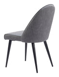 Silloth Armless Dining Chair - Set of 2 Gray 110118 Zuo Modern