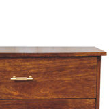 English Elm Solid Wood Agra Bedside