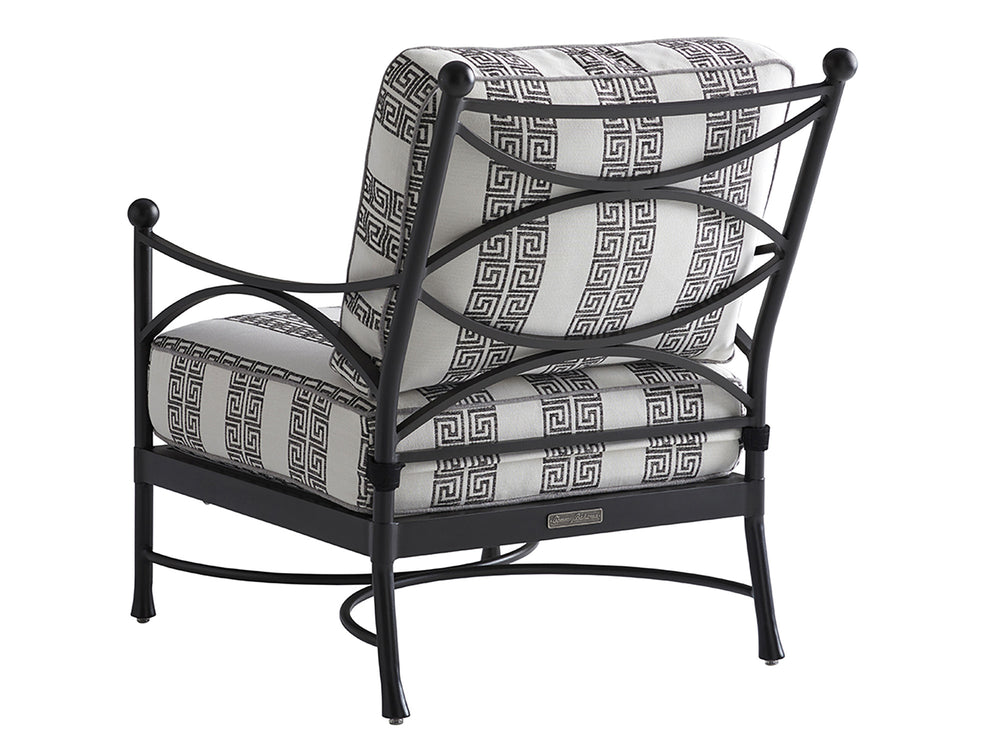 Lexington Tommy Bahama Outdoor 3910-11-40 Lounge Chair - Elegant Contemporary Design With Graphite Finish And Limestone Top Appeal Graphite Wood 3910-11-40