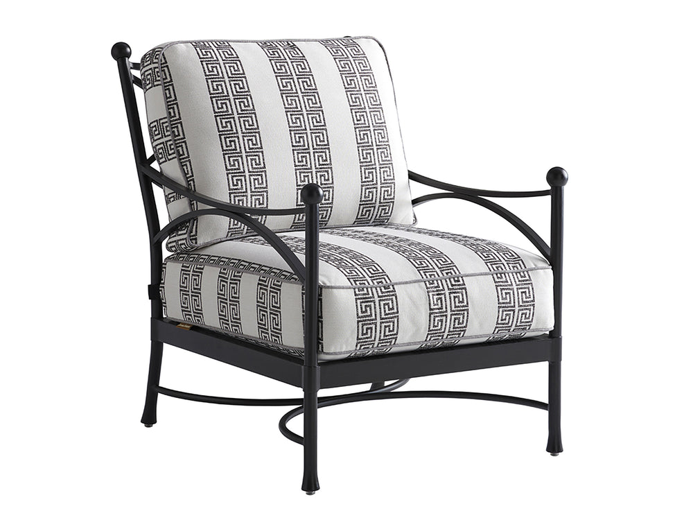 Lexington Tommy Bahama Outdoor 3910-11-40 Lounge Chair - Elegant Contemporary Design With Graphite Finish And Limestone Top Appeal Graphite Wood 3910-11-40