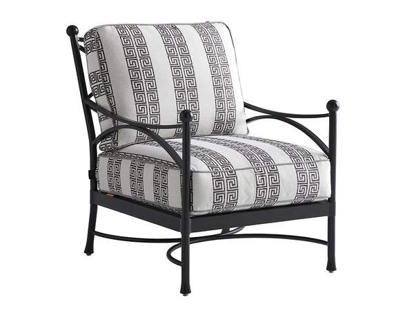 Lexington Tommy Bahama Outdoor 3910-11-40 Lounge Chair - Elegant Contemporary Design With Graphite Finish And Limestone Top Appeal Graphite Wood 3910-11-40