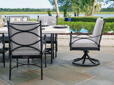 Lexington Tommy Bahama Outdoor 3910-13-40 Pavlova Dining Chair - Elegant Contemporary Design With Graphite Finish And Limestone Top Graphite Wood 3910-13-40