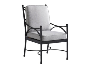 Lexington Tommy Bahama Outdoor 3910-13-40 Pavlova Dining Chair - Elegant Contemporary Design With Graphite Finish And Limestone Top Graphite Wood 3910-13-40