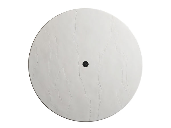 Lexington Tommy Bahama Outdoor 3910-870c Elegant Round Dining Table With Graphite Frame And Limestone Finish For Stylish Gatherings Graphite Wood 3910-870c