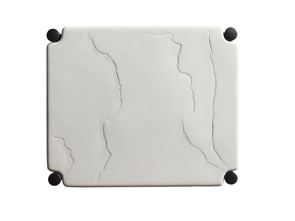 Lexington Tommy Bahama Outdoor 3910-953 Elegant Rectangular End Table With Graphite Finish And Honed Limestone Top For Modern Homes Graphite Wood 3910-953