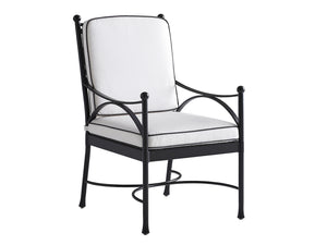 Lexington Arm Dining Chair Sunbrella Fabric Aluminum Frame Outdoor Weather Resistant Patio Seat 3911-13-01