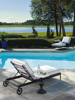 Lexington Chaise Lounge Aluminum Frame Sunbrella Fabric Outdoor Recliner for Poolside Patios 3911-75-01