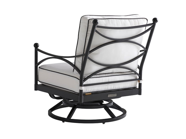 Lexington Tommy Bahama Outdoor 3911-11sw-01-40 Pavlova Swivel Lounge Chair With Elegant Graphite Finish And Contemporary Design Graphite Wood 3911-11sw-01-40