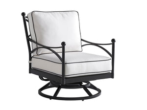 Lexington Tommy Bahama Outdoor 3911-11sw-01-40 Pavlova Swivel Lounge Chair With Elegant Graphite Finish And Contemporary Design Graphite Wood 3911-11sw-01-40