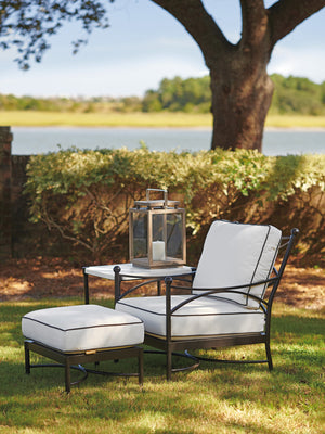 Lexington Tommy Bahama Outdoor 3911-11-01-40 Pavlova Lounge Chair - Elegant Design With Sweeping Contours And Graphite Finish Graphite Wood 3911-11-01-40