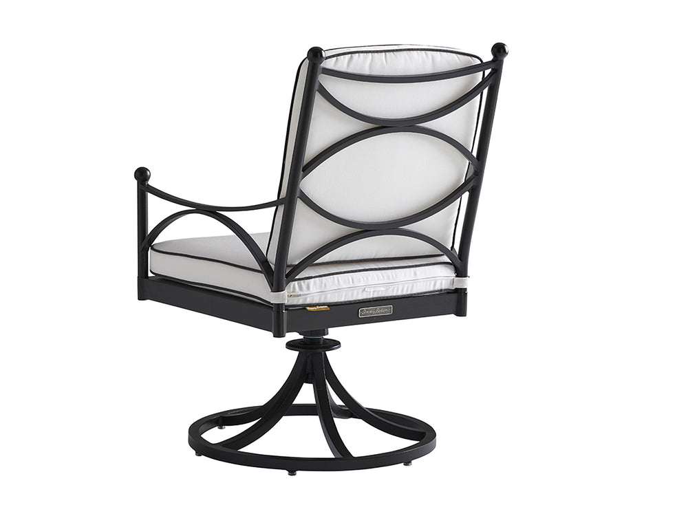 Lexington Tommy Bahama Outdoor 3911-13sr-01-40 Elegant Pavlova Swivel Rocker Dining Chair With Graphite Finish And Timeless Style Graphite Wood 3911-13sr-01-40
