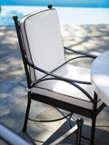 Lexington Tommy Bahama Outdoor 3911-13-01-40 Pavlova Dining Chair - Elegant Design With Graphite Finish & Luxurious Cushion Set Graphite Wood 3911-13-01-40