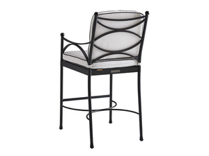 Lexington Tommy Bahama Outdoor 3911 Pavlova Bar Stool - Elegant Aluminum Frame With Graphite Finish And Luxurious Cushioning Graphite Wood 3911-16-01-40