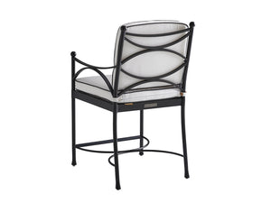 Lexington Tommy Bahama Outdoor 3911 Pavlova Bar Stool - Elegant Aluminum Frame With Graphite Finish And Luxurious Cushioning Graphite Wood 3911-17-01-40