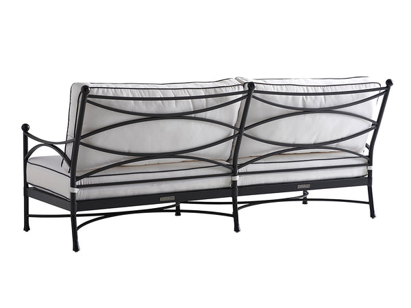 Lexington Tommy Bahama Outdoor 3911-33-01-40 Pavlova Sofa - Elegant Contemporary Design With Graceful Lines And Graphite Finish Graphite Wood 3911-33-01-40