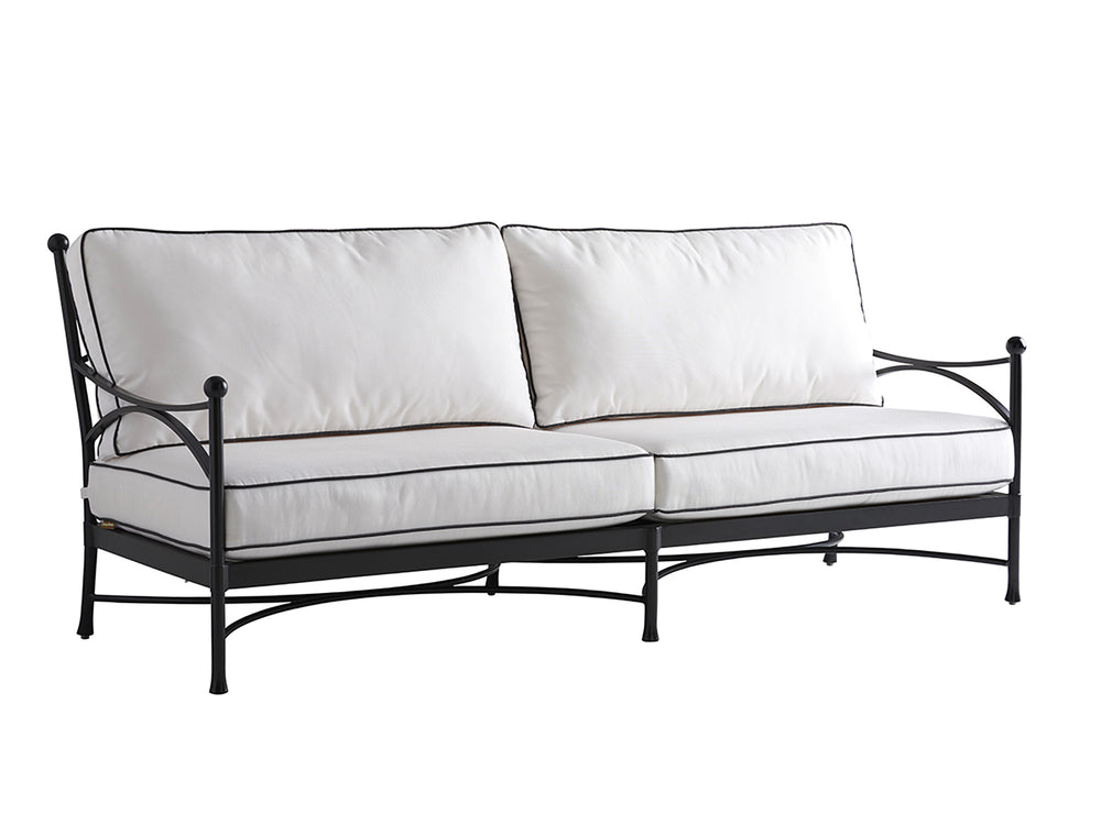 Lexington Tommy Bahama Outdoor 3911-33-01-40 Pavlova Sofa - Elegant Contemporary Design With Graceful Lines And Graphite Finish Graphite Wood 3911-33-01-40