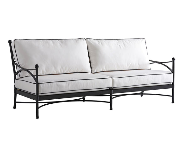 Lexington Tommy Bahama Outdoor 3911-33-01-40 Pavlova Sofa - Elegant Contemporary Design With Graceful Lines And Graphite Finish Graphite Wood 3911-33-01-40