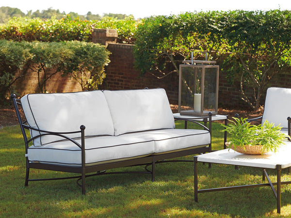 Lexington Tommy Bahama Outdoor 3911-33-01-40 Pavlova Sofa - Elegant Contemporary Design With Graceful Lines And Graphite Finish Graphite Wood 3911-33-01-40