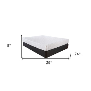 Homeroots 8 Inch Luxury Plush Gel Infused Memory Foam And Hd Support Foam Smooth Top Mattress  Wood 391614