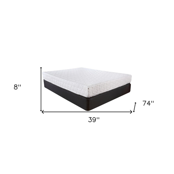 Homeroots 8 Inch Luxury Plush Gel Infused Memory Foam And Hd Support Foam Smooth Top Mattress  Wood 391614