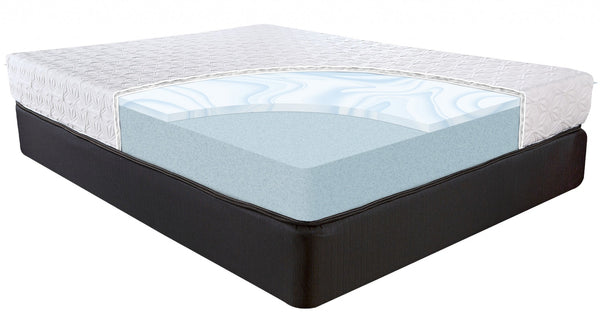 Homeroots 8" Three Layer Gel Infused Memory Foam Smooth Top Mattress Twin Xl  Wood 391615