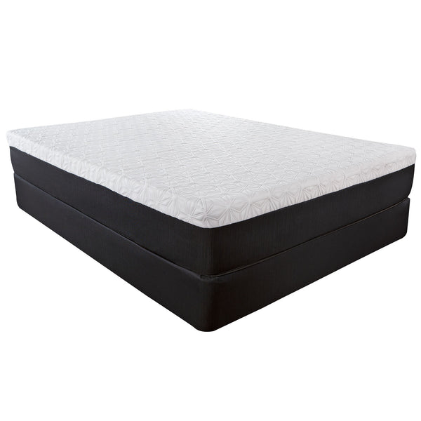 Homeroots 10.5" Lux Gel Infused Memory Foam And High Density Foam Mattress Twin  Wood 391622