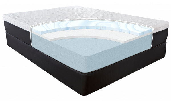Homeroots 10.5" Lux Gel Infused Memory Foam And High Density Foam Mattress Twin  Wood 391622