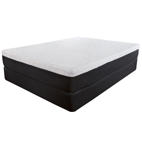 Homeroots 10.5" Lux Gel Infused Memory Foam And High Density Foam Mattress Twin  Wood 391622