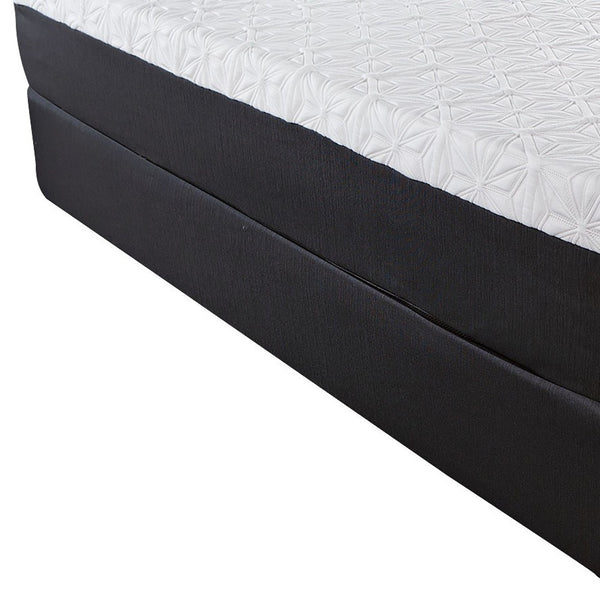 Homeroots 10.5" Lux Gel Infused Memory Foam And High Density Foam Mattress Twin Xl  Wood 391624