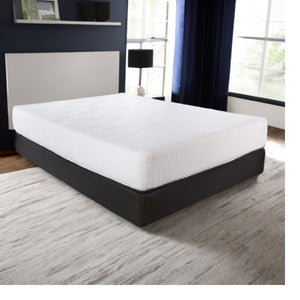 Homeroots 10.5" Hybrid Lux Memory Foam And Wrapped Coil Mattress Twin  Gel Memory Foam 391626